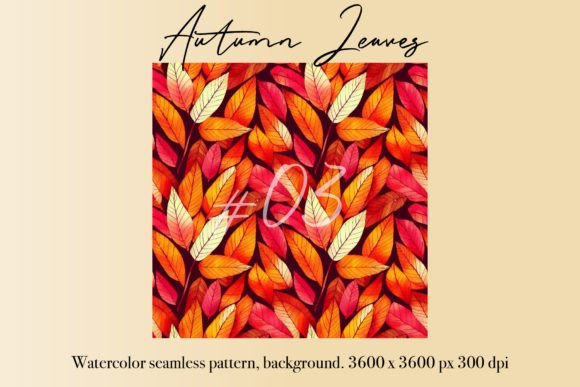 Autumn Leaves - Seamless Pattern 03