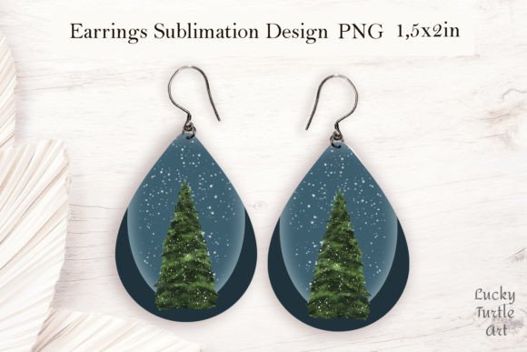 Christmas Plaid Teardrop Earrings Sublim for Crafts