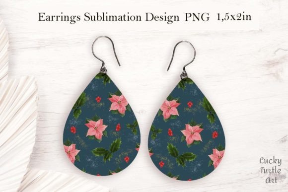 Christmas Poinsettia Teardrop Earrings Crafts Asset Review