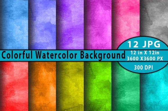 Colorful Watercolor Background-V3 for Brand Backgrounds
