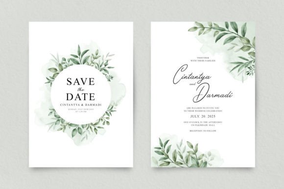 Elegant Double Sided Wedding Invitation: A Designer’s Take for Real Business Branding