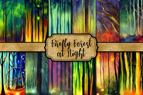 Firefly Forest at Night Watercolor: An Embroidery Review