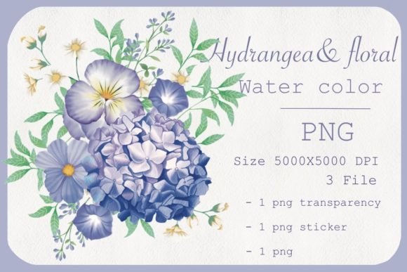 Hydrangea Florals Watercolor Clipart Review