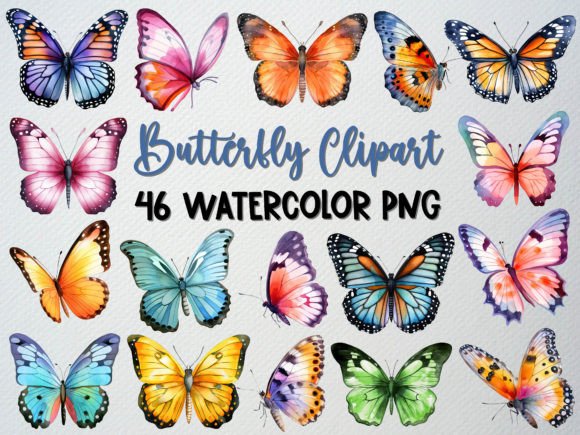 Watercolor Butterfly Clipart Set: Illustrations Review