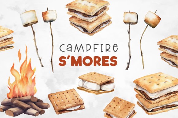 Watercolor Smores Clip Art No. 1: Illustrations Review
