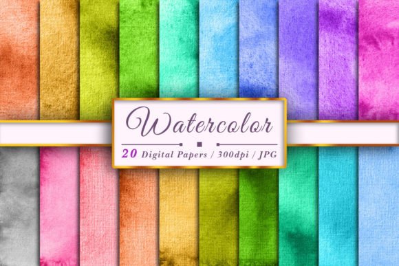 Watercolor Texture Sublimation Set 295 Backgrounds