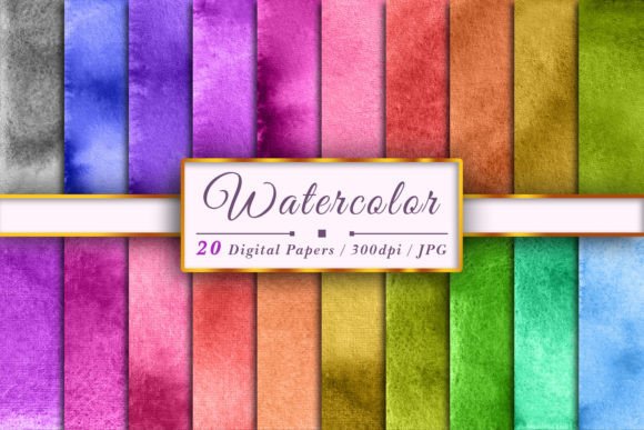 Watercolor Texture Sublimation Set 440 for Backgrounds & Digital Product Design