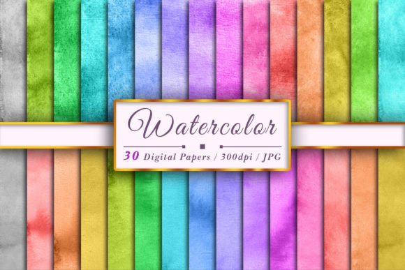 Watercolor Texture Sublimation Set 442: Backgrounds for Crafts
